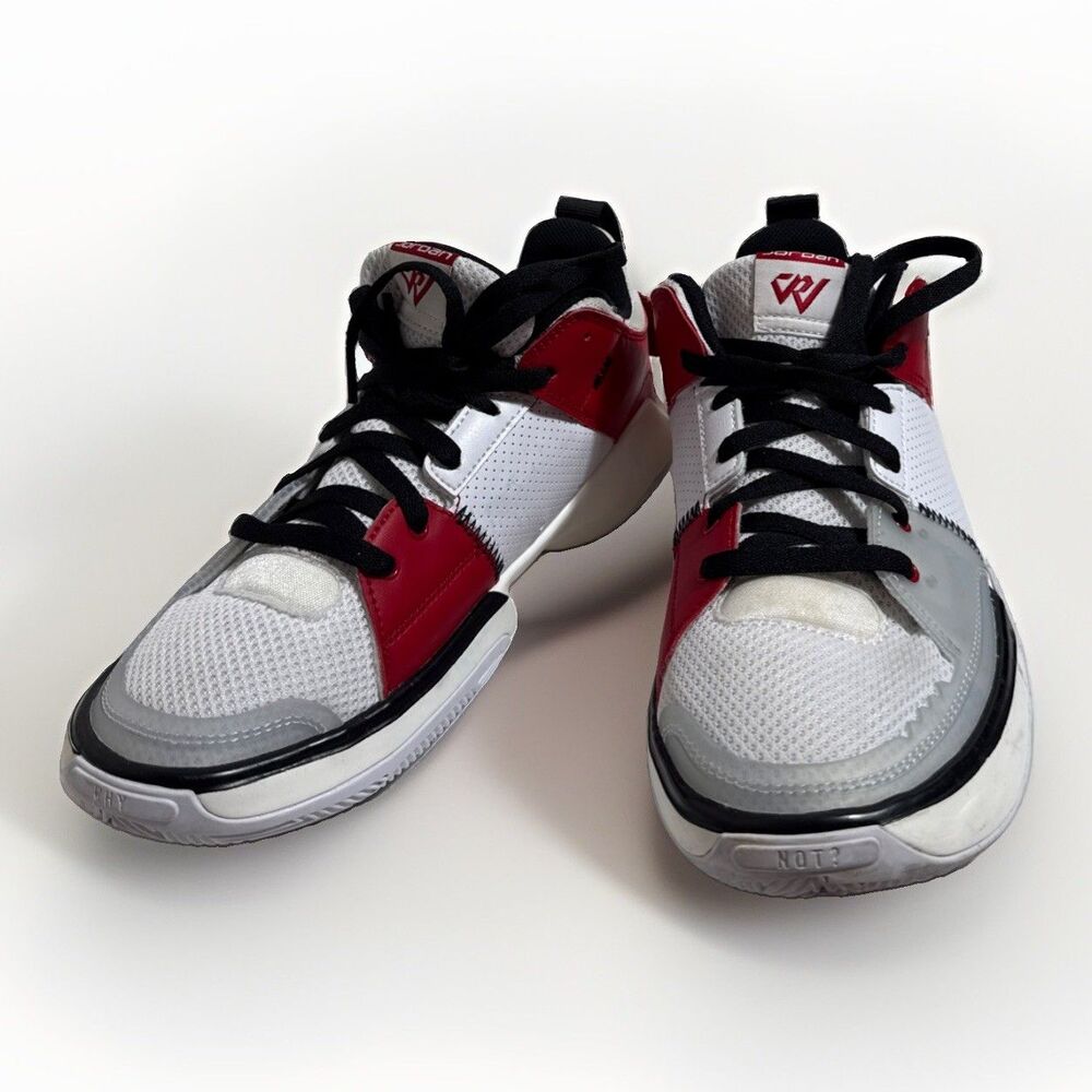 Nike Air Jordan One Take 5 Basketball Shoes White Black Red Youth Size 5 No Box